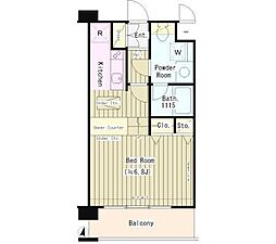 ＩＳＩＳ　24 1階1Kの間取り