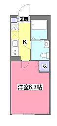 間取図画像 1K