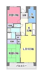 間取図画像 2SLDK