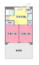 間取図画像 2DK