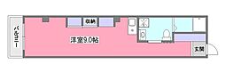 タークプレイス ワンルームの間取図画像