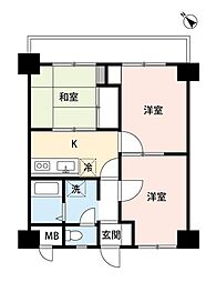 ビューハイツアルカンシェル 3Kの間取図画像