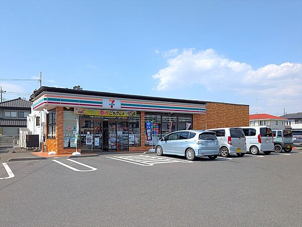 コンビニ 450m セブンイレブン真岡長田店