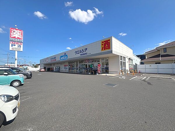 ドラッグストア 750m ウエルシア宇都宮鶴田町店