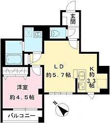 間取図画像 1LDK