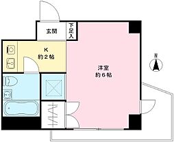 サトービル ワンルームの間取図画像