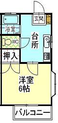 間取図画像 1K