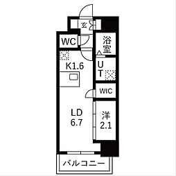LiveFlat千種WEST 1LDKの間取図画像