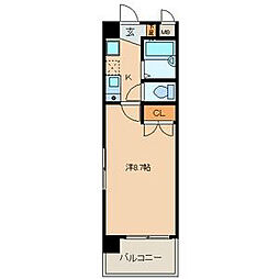 プロビデンス桜山 1Kの間取図画像