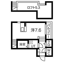 PreciousCourt御器所 1SKの間取図画像