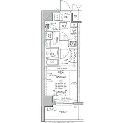ディアレイシャス泉 1Kの間取図画像