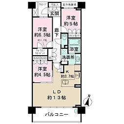 サウス・レジデンス 3LDKの間取図画像