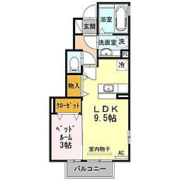 カメリア A棟 1階/-