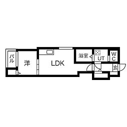 ア・ラ・メゾン 1LDKの間取図画像