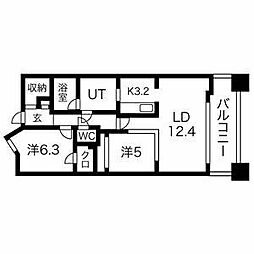 meLiV上前津 2LDKの間取図画像