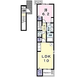 プチメゾン松和花壇 1LDKの間取図画像