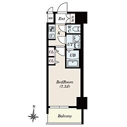 VILLA・SERENO桜山 1Kの間取図画像