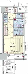 プレサンス錦プレミアム 1Kの間取図画像