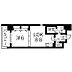 間取り：LDK8.8帖　洋室6.0帖