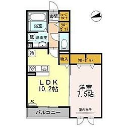 エポラール東別院 1LDKの間取図画像