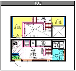 Velo JIYUGAOKA 1階1SKの間取り