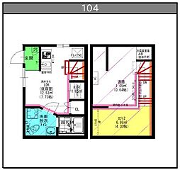 Velo JIYUGAOKA 1階1SKの間取り