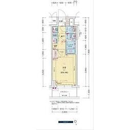 プレサンス広小路通今池 3階1DKの間取り
