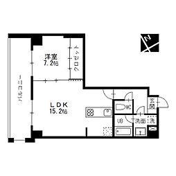 名古屋市営東山線 新栄町駅 徒歩6分の賃貸マンション 10階1LDKの間取り