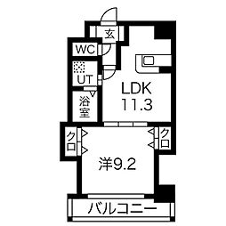 間取図画像 1LDK