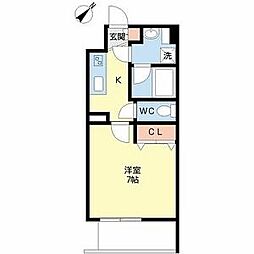 名古屋市営桜通線 吹上駅 徒歩1分の賃貸マンション 1階1Kの間取り