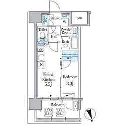 ルーエ今池 9階1DKの間取り