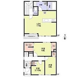 昭和区御器所二丁目戸建賃貸 3LDKの間取り