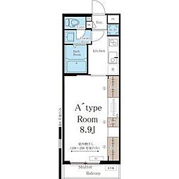 リブリ・la milonga 1階1Kの間取り