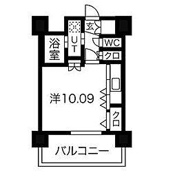 inspiration 9階ワンルームの間取り