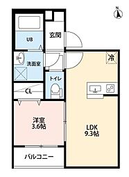 間取図画像 1LDK