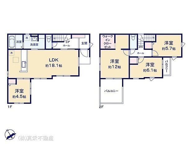 ◆明るい陽が差し込む「リビング3 面採光」