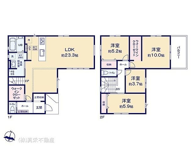 ◆LDK広々18.8帖+4.5帖