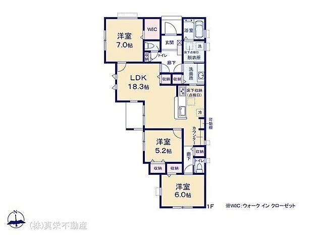 ◆ワンフロアで快適に暮らす、【平屋】 ◆18.3帖の広々LDK