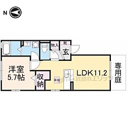 リビングタウン新大宮 1階1LDKの間取り