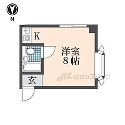 マンションアモリーノ 3階ワンルームの間取り
