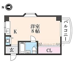 マイホーム新 ワンルームの間取図画像