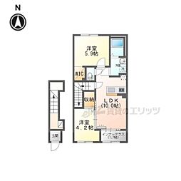 京成II‐I 2LDKの間取図画像