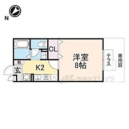 ピノ・ヴェルデ 1Kの間取図画像