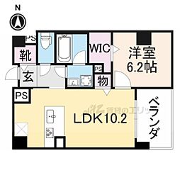 ラ・プリュス 1LDKの間取図画像