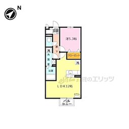 マ・メゾン榮3 1LDKの間取図画像