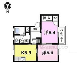 コーポNK 2Kの間取図画像