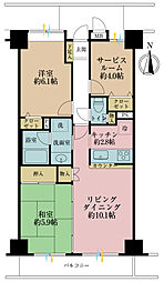 ヴェラハイツ錦糸町 3LDKの間取図画像