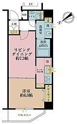 レックス湘南藤沢レジデンス 1LDKの間取図画像