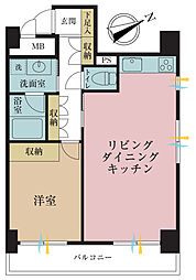 間取図画像 1LDK