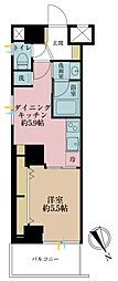 ヴィンテージ南阿佐ヶ谷 1DKの間取図画像